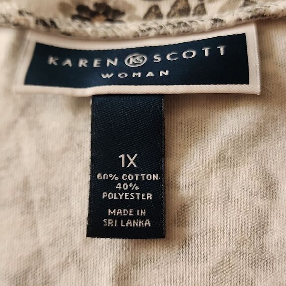 Karen Scott Woman Lot Of 3 Short Sleeve Scoop Neck Knit Tops Size 1X - Picture 14 of 15